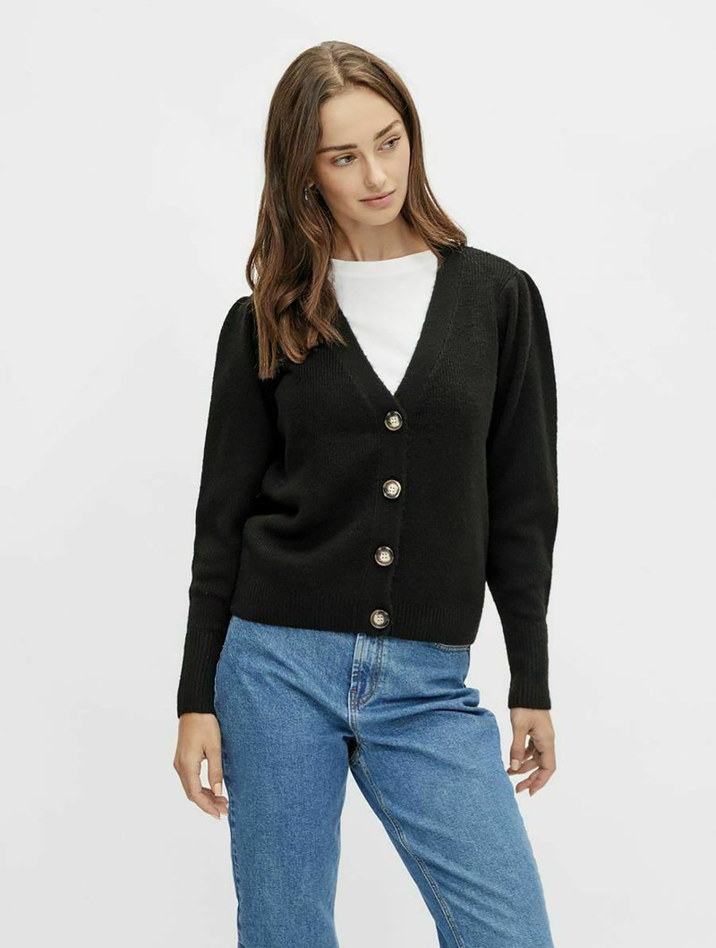 Damen Strickjacken | Pieces PCNAYA Strickjacke black/schwarz - TS79244 Damen Strickjacken | Pieces PCNAYA Strickjacke black/schwarz - TS79244
