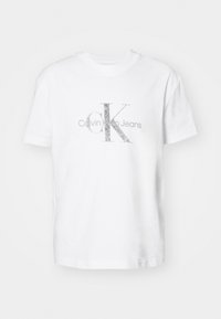 TEXTURED MONOLOGO TEE - T-shirts print - bright white