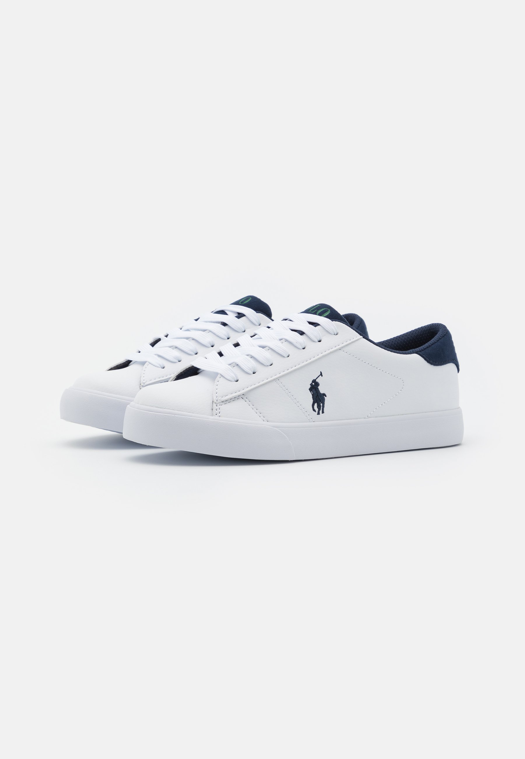 Polo Ralph Lauren THERON III UNISEX - Sneakers laag - white/navy/wit -  Zalando.nl