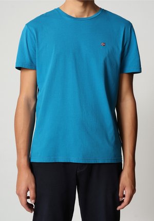T-shirt basic - mottled blue