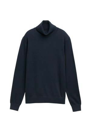 Námornícky rolák vyrobený z mäkkej pleteniny, so zlými rukávmi a voľným strihom. Rebrovaný výstrih a manžety pre pohodlie.