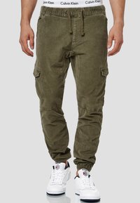 INDICODE JEANS - Walker - Cargobukser - dark green Miniaturebillede 1