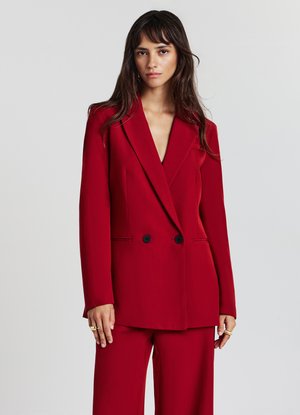 Calliope DOPPIOPETTO DUE - Short coat - rosso scuro