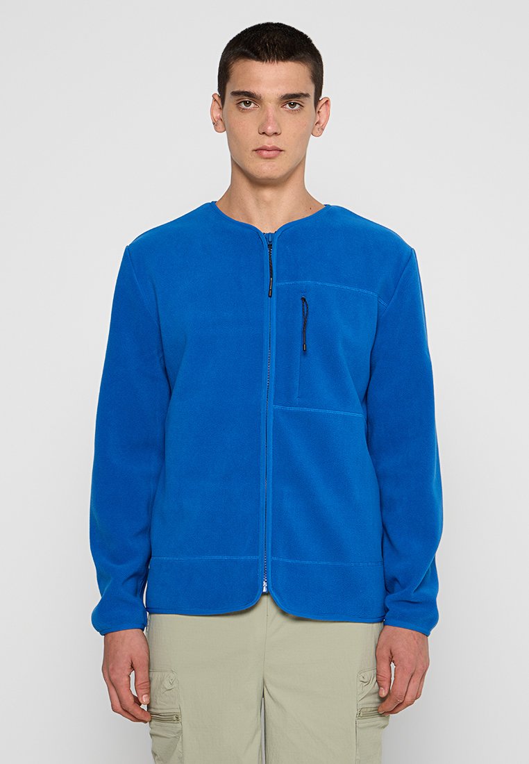 Rains Fleecejas blauw