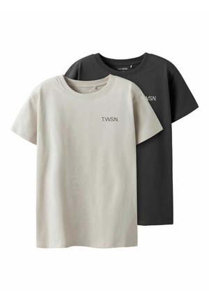 2ER-PACK - T-shirt - bas - asphalt