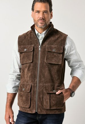 STAND-UP COLLAR  - Bodywarmer - brown