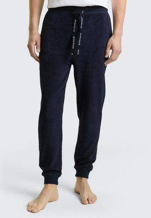 MIT STRUKTUR - Nachtwäsche Hose - blue dark solid