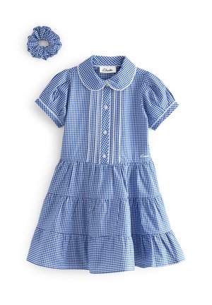 Clarks GINGHAM SCHOOL AND SCRUNCHIE SET - Haljina-majica - blue