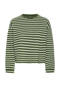 Long sleeved top - rifle green stripe
