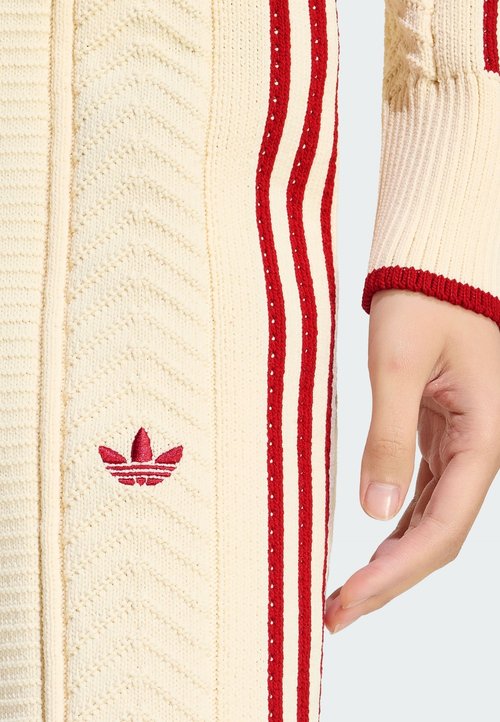adidas ORIGINALS SST WIDE LEG TRACKPANT - Tracksuit bottoms - warm vanilla team victory red — photo 3