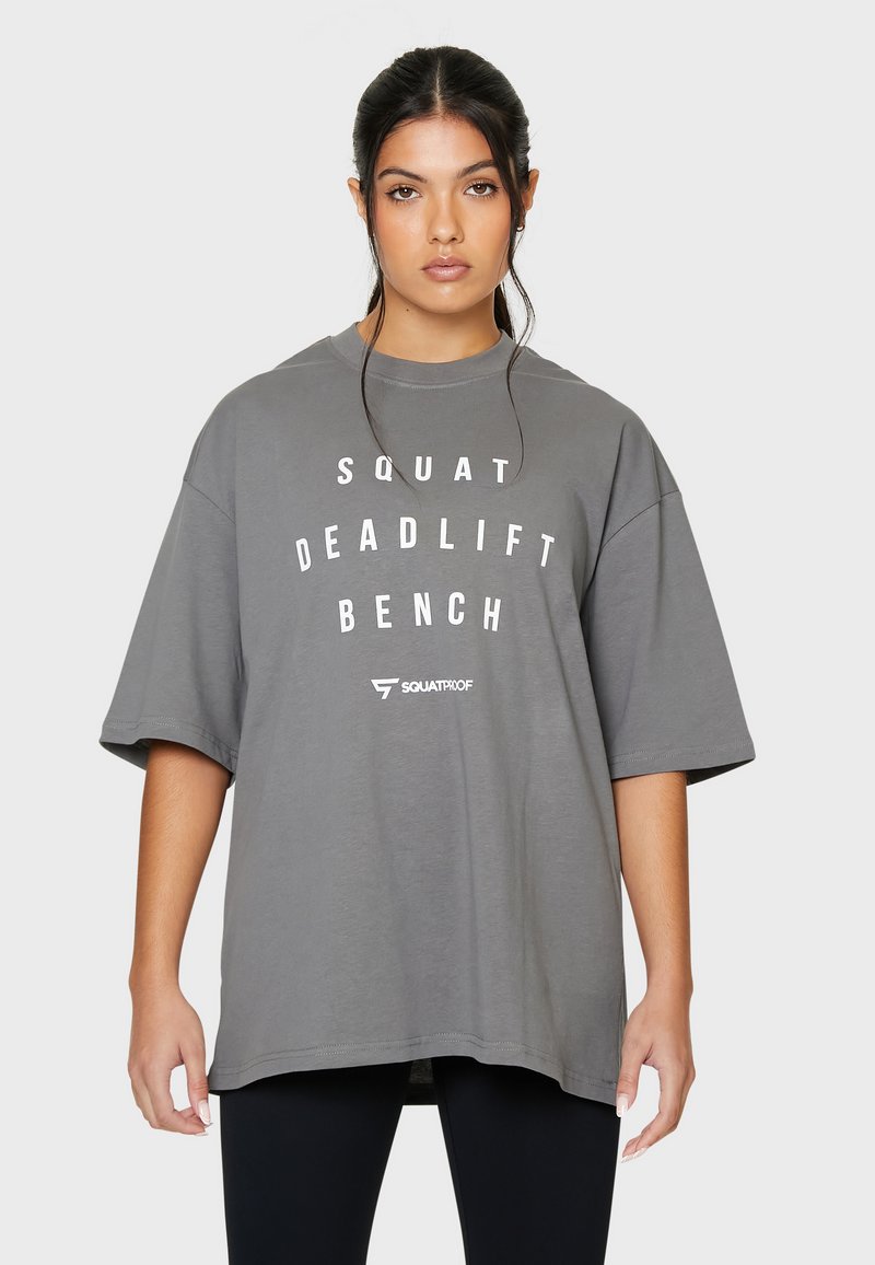 SQUATPROOF SDB PUMP COVER OVERSIZE Tshirt print dark grey/donkergrijs Zalando.nl