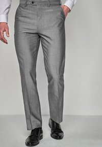 Next - SUIT TROUSERS REGULAR FIT - Uzvalka bikses - grey Miniatūras attēls 1