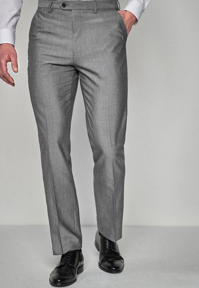 Next - SUIT TROUSERS REGULAR FIT - Uzvalka bikses - grey, Palielināt