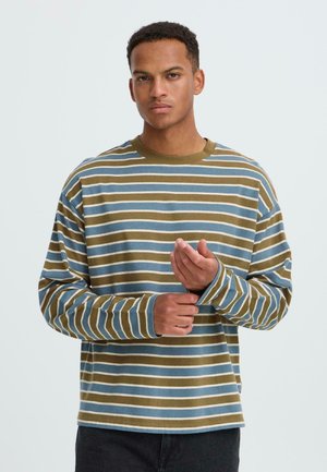 Blend, BHKHALID L/S STRIPE TEE - T-shirt à manches longues - stormy weather