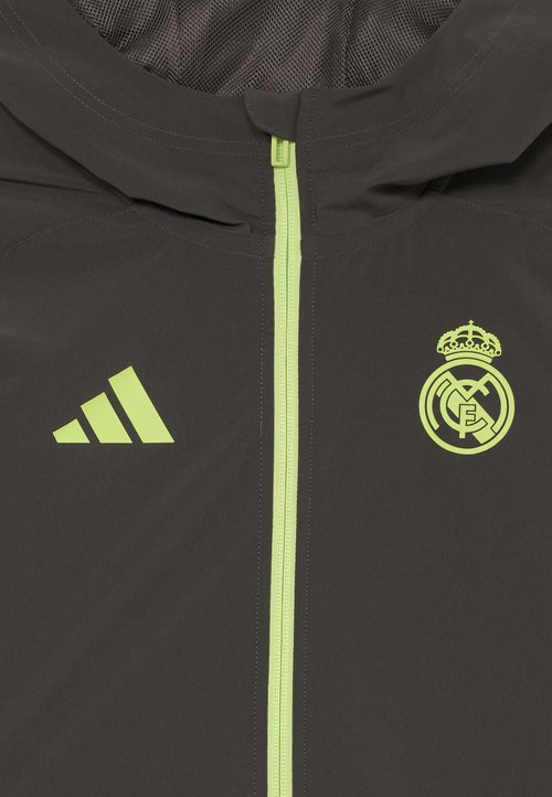 adidas REAL MADRID TIRO25 COMPETITION TECH TRAVEL JACKET KIDS UNISEX - Equipación de clubes - utility grey/semi frozen yellow — photo 3