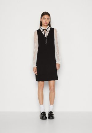 YAS YASDANNIE COMBINED DRESS - Рокля тип пуловер - black/birch