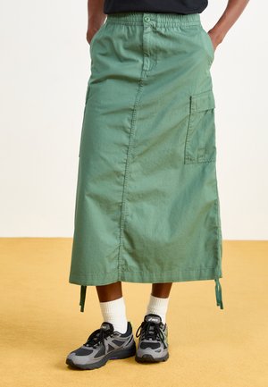 CARGO SKIRT - A-line skjørt - duck green rinsed