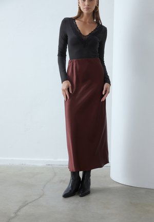 Anna Field A-vonalú szoknya - dark brown
