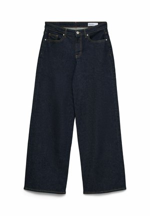 Vero Moda, JEANS VMSANDIE-STRETCH MID RISE WIDE FIT JEANS - Wide Leg - dark blue denim