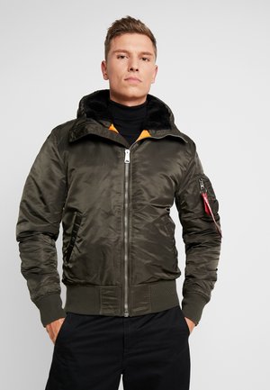 Winterjacke - black olive
