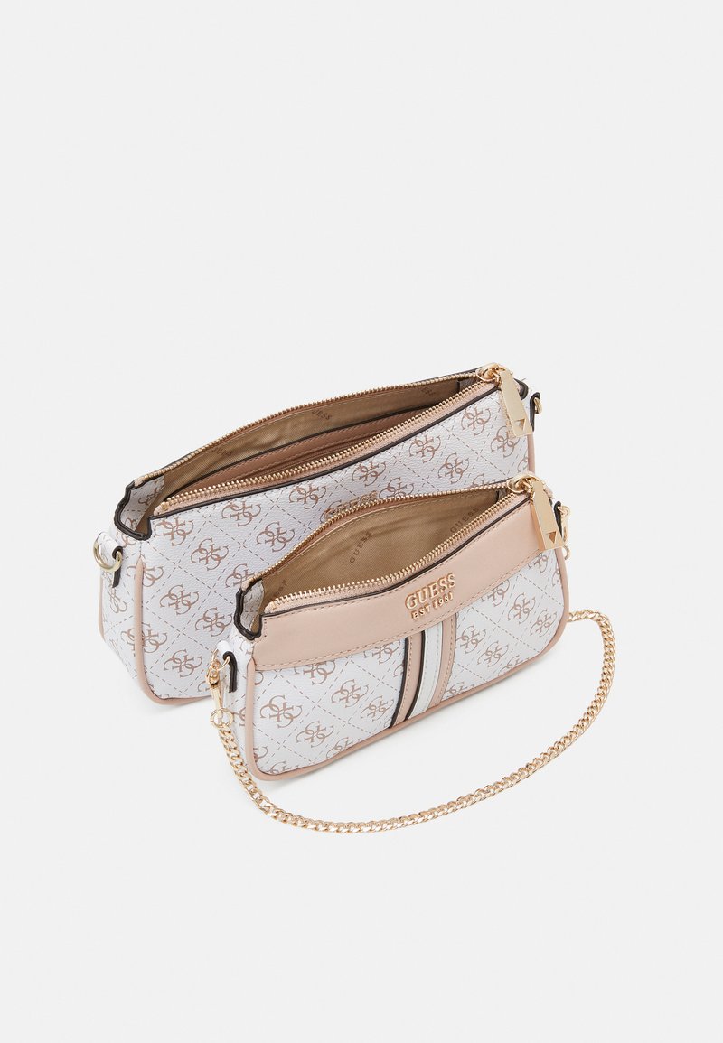 Damen Taschen | Guess KASINTA DOUBLE ZIP POUCH SET Handtasche white multi/weiß - PZ44494 Damen Taschen | Guess KASINTA DOUBLE ZIP POUCH SET Handtasche white multi/weiß - PZ44494