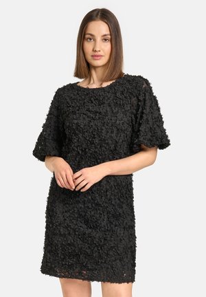 MIT IMPOSANTEM BLÜTEN-DEKOR - Cocktailkleid/festliches Kleid - schwarz