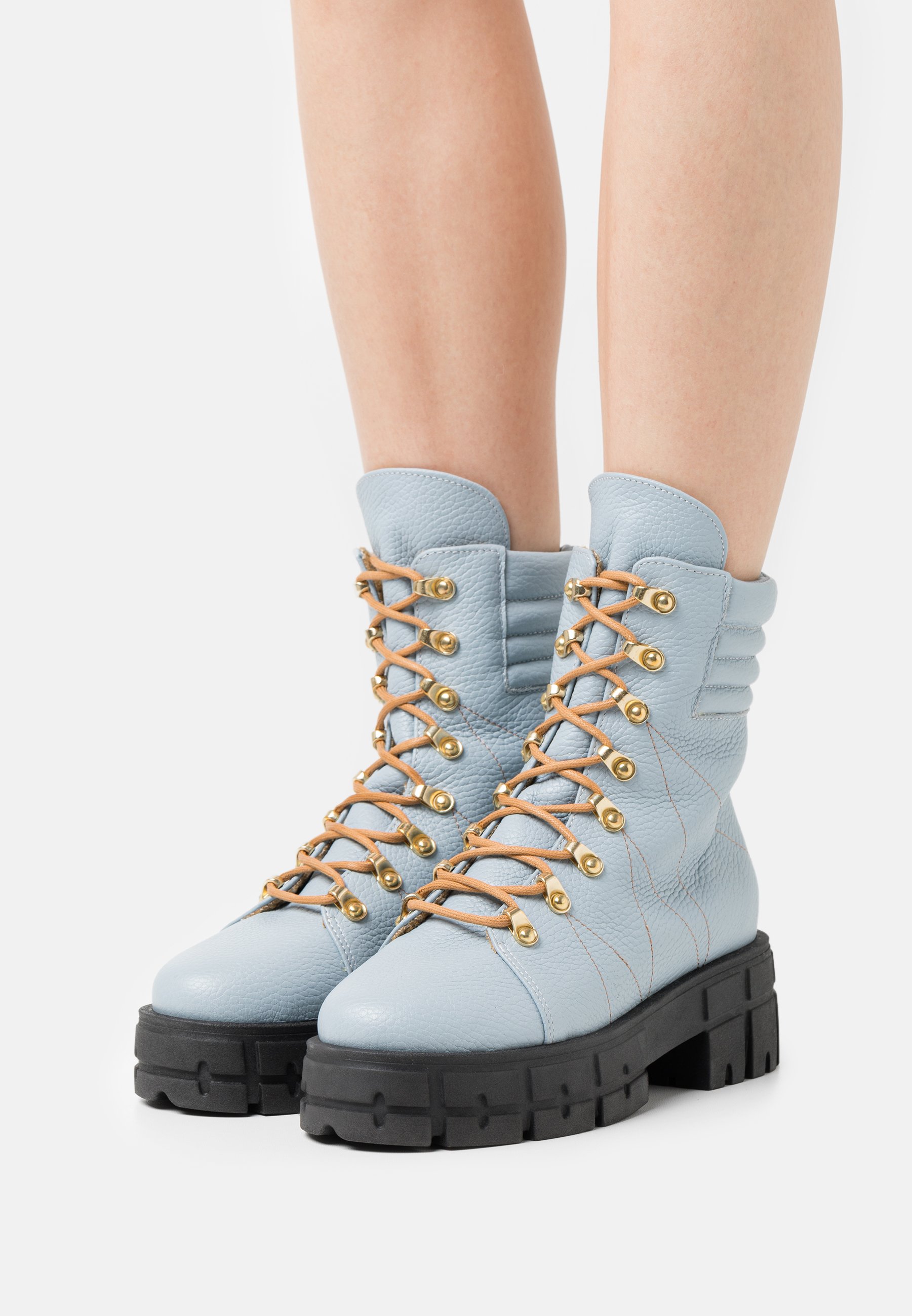 L37 IN THIS LIFE - Enkellaarsjes met plateauzool - blue/blauw - Zalando.nl
