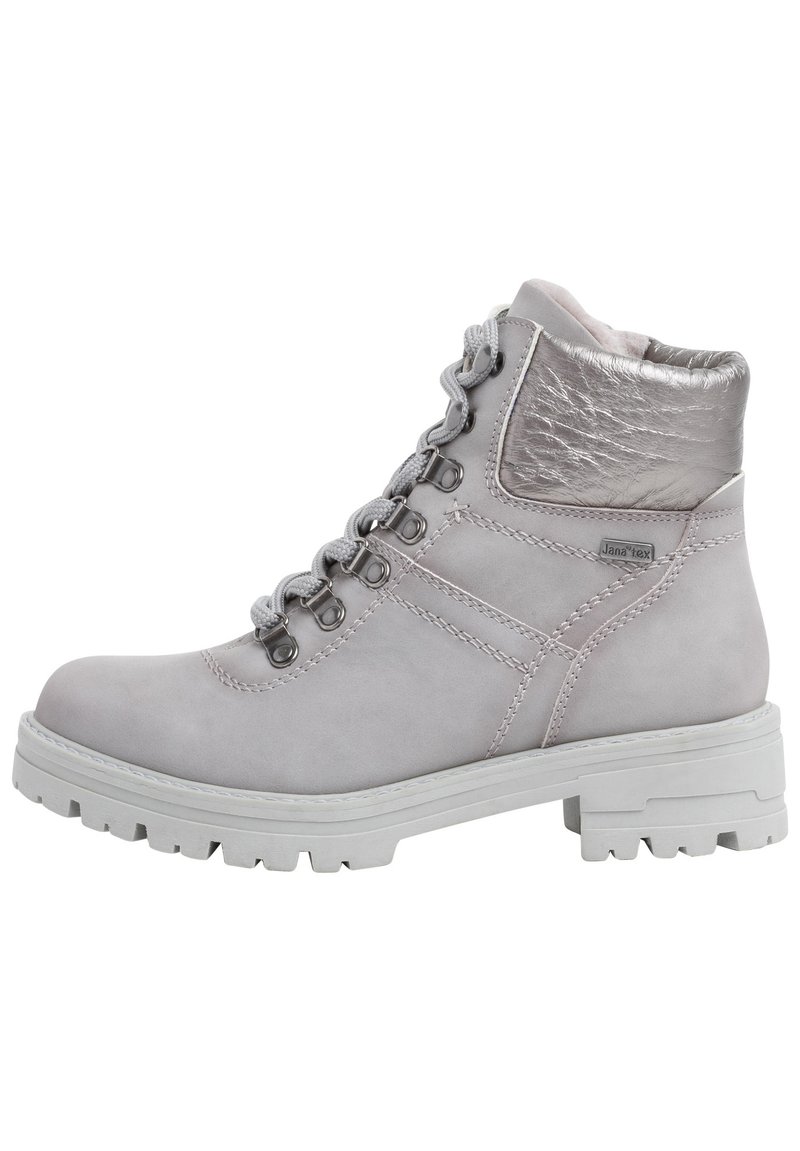Jana Lace-up ankle boots - lt grey