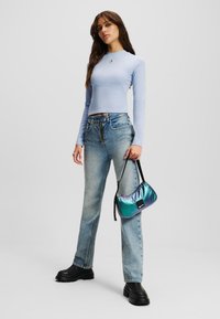 Karl Lagerfeld Jeans LONG-SLEEVED EYELET - Top s dlhým rukávom - eventide