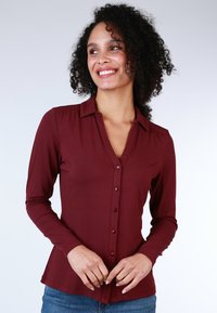 Lykka du Nord Button-down blouse - dark grape