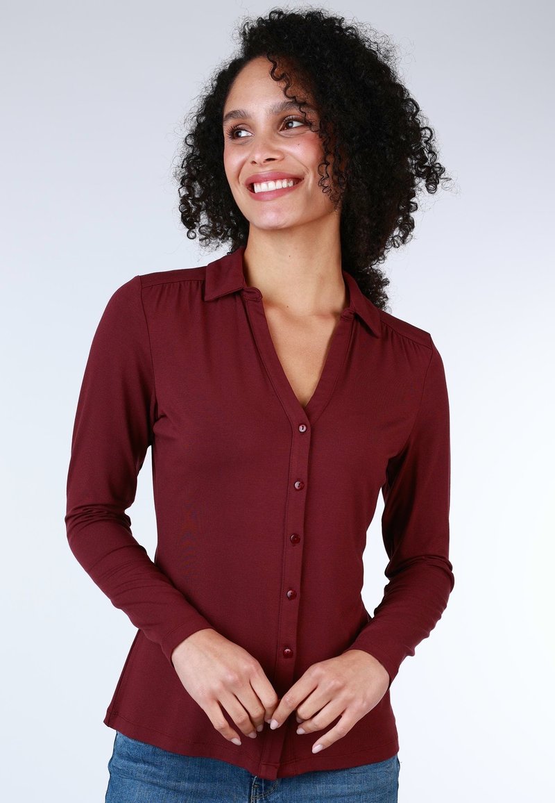Lykka du Nord Button-down blouse - dark grape