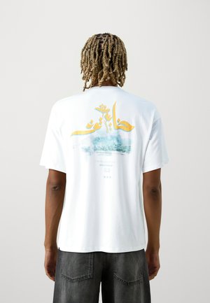 Jack & Jones JORMINGUS TEE CREW NECK UNISEX - T-shirt imprimé - bright white