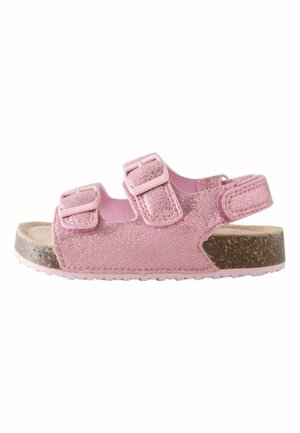 STANDARD FIT  - CORKBED DOUBLE TWO STRAP  - Baby shoes - pink metallic