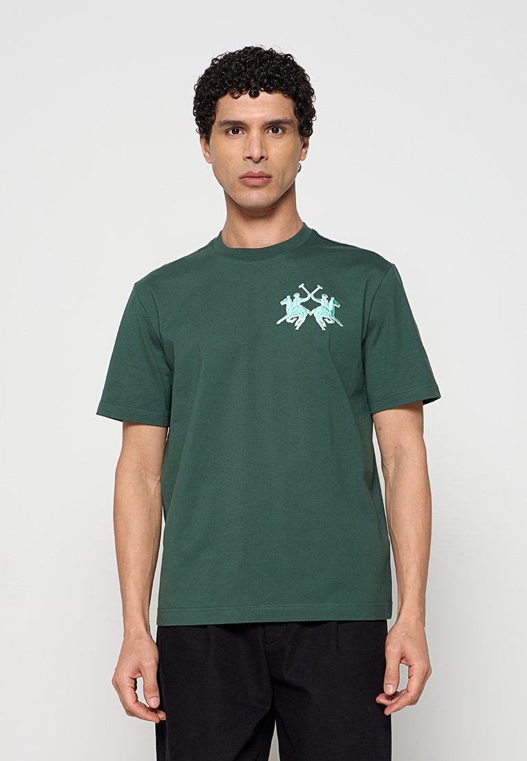 LA MARTINA T-shirt print groen