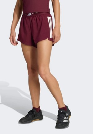 adidas Performance, HYPERGLAM 3-STRIPES WOVEN SHORTS - Pantalón corto de deporte - maroon