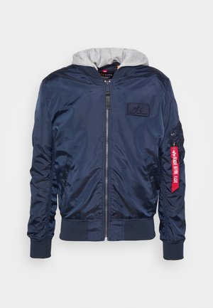 Alpha Industries HOOD - Bomberjacks - blue