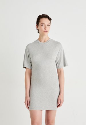 TEE DRESS - Džersejové šaty - grey melange