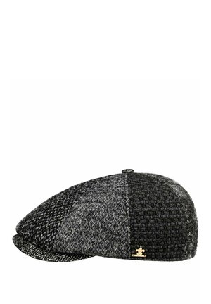 Lierys VENTANO PATCHWORK FLAT - Beanie - schwarz weiß