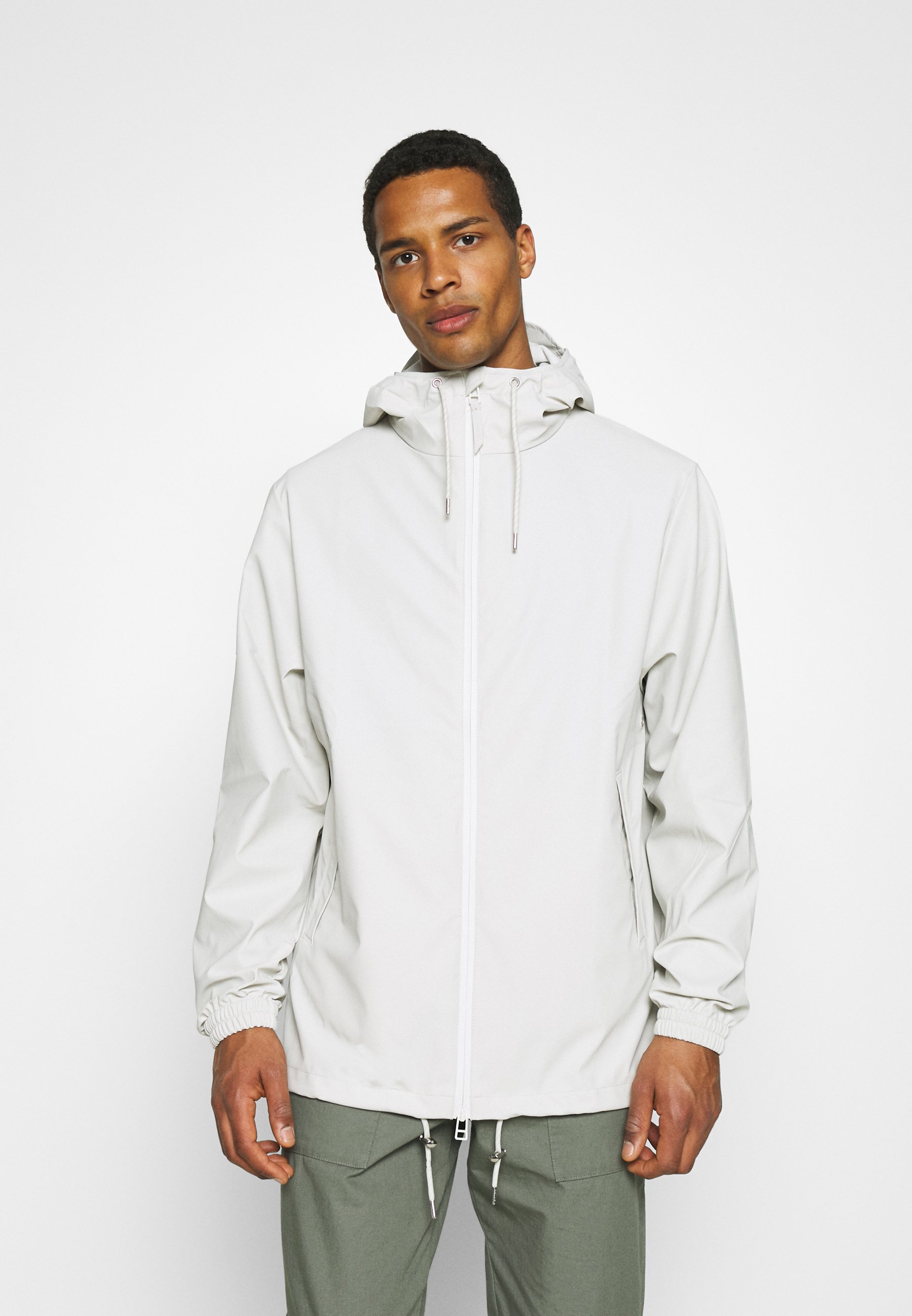 off white waterproof jacket