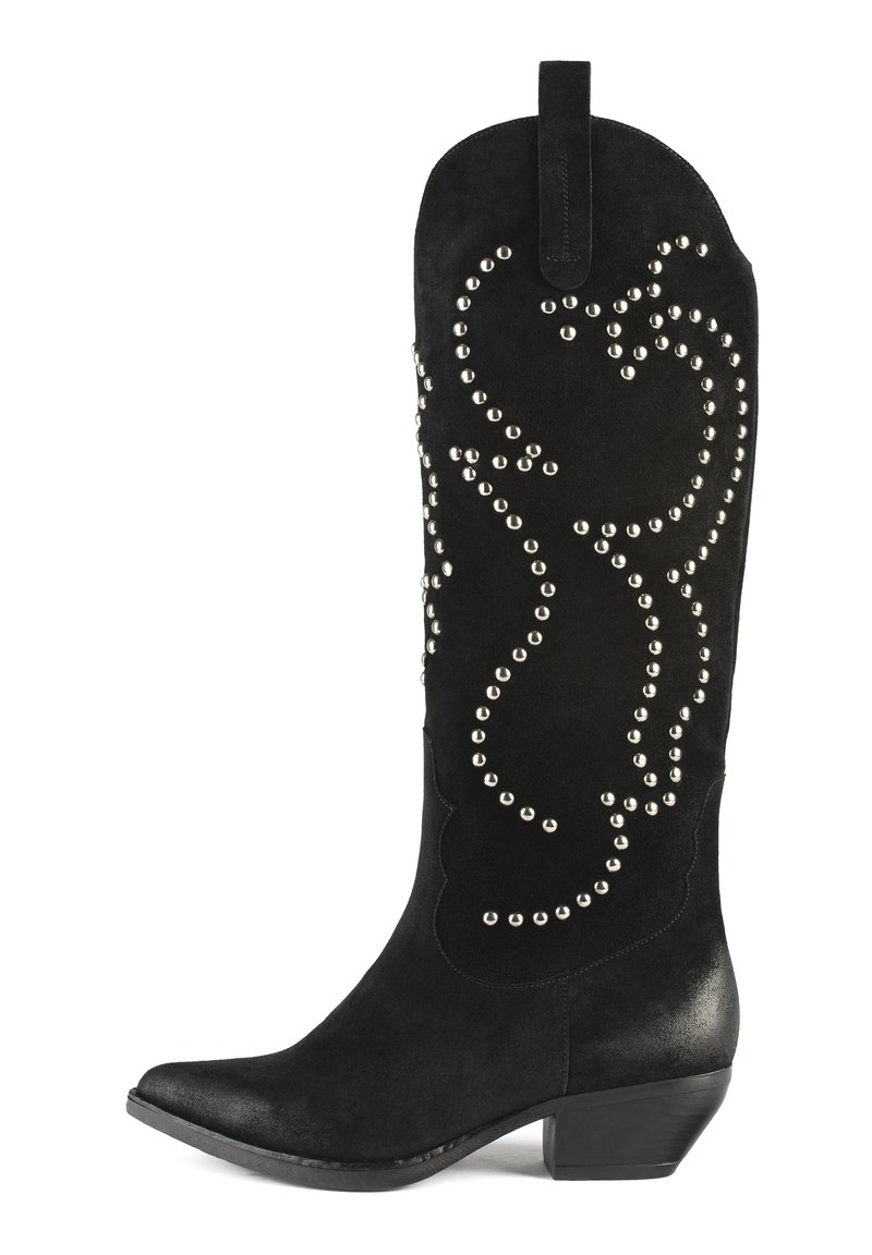 L37 - FLAMES OF LOVE - Cowboy/Biker boots - black, Enlarge