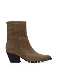 CON TACHAS - Botines camperos - vison