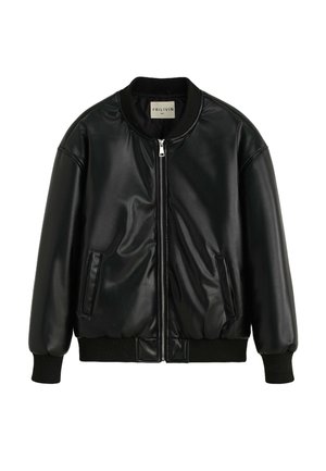 UNIE SANS CAPUCHE - Veste en similicuir - noir