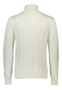 Lindbergh MEGA CABLE ROLL-NECK - Stickad tröja - off white