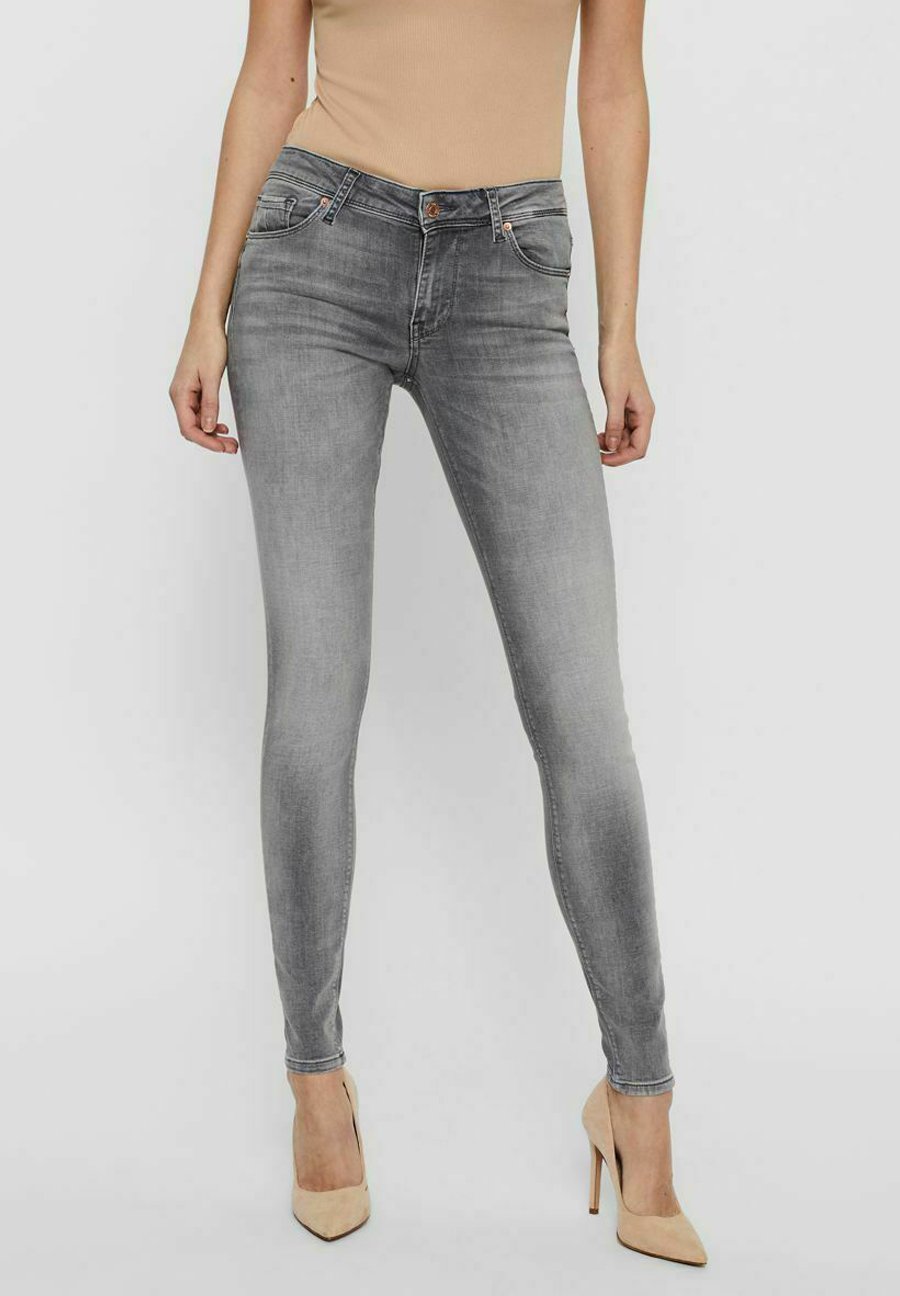 Vero Moda Jeans Skinny Fit - light grey denim/Grijs denim/greydenim -  Zalando.nl