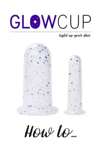GlowCup SILICONE FACE MASSAGE TOOL - Skincare Tool - glitter