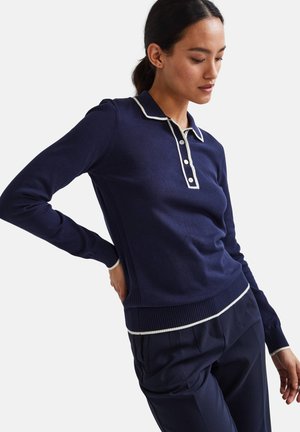 Monoprix MANCHES LONGUES UNI - Polo - marine