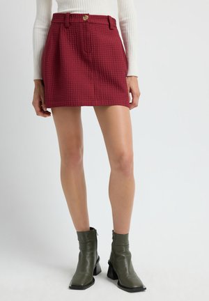 QUILTED  - Gonna a campana - claret red