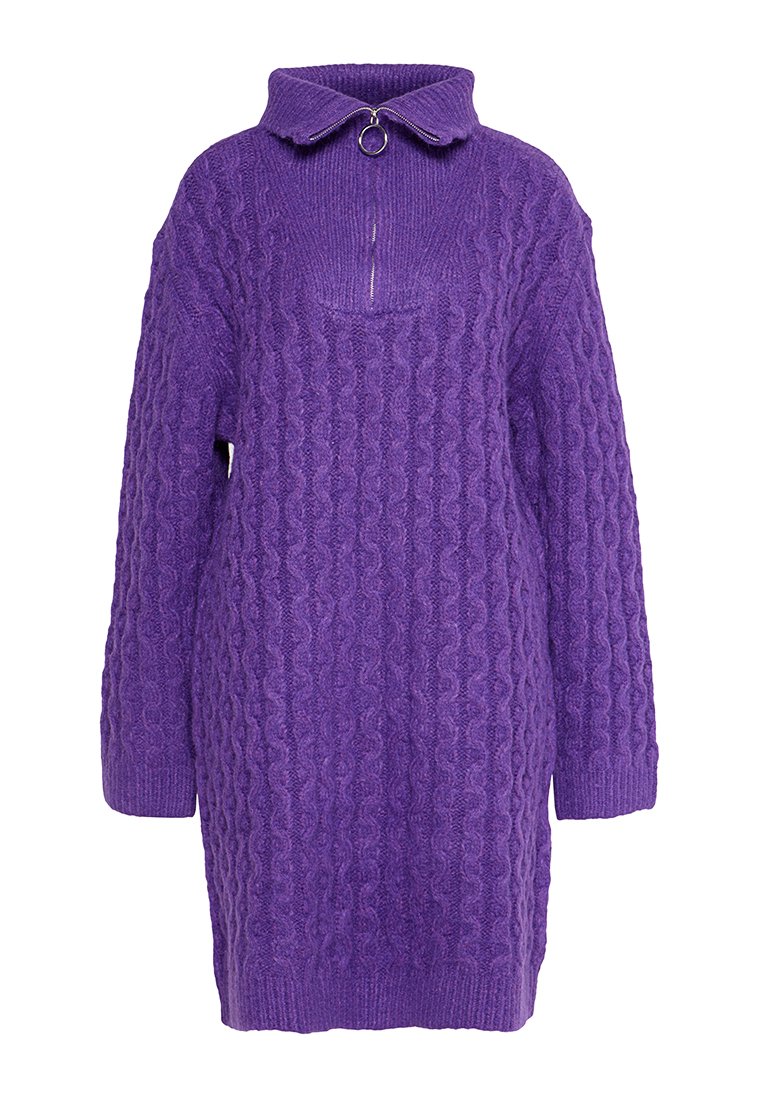 Ulla Popken Gebreide jurk paars Ulla Popken Gebreide jurk paars