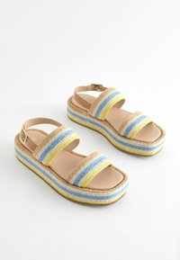 Next Korkeakorkoiset sandaalit - blue yellow