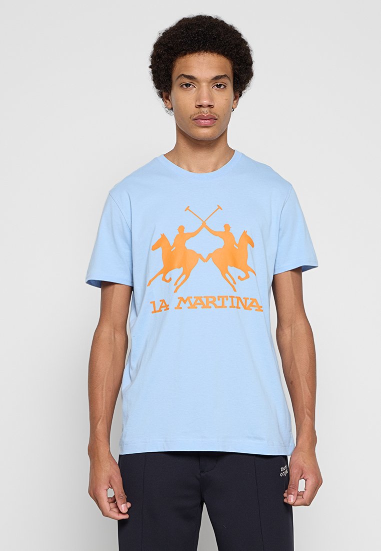 LA MARTINA T-shirt print blauw